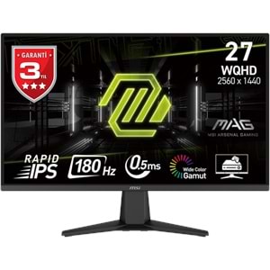 27 MSI MAG 275QF E20 WQHD FLAT RAPID IPS 0.5MS 200HZ FREESYNC PREMIUM GAMING