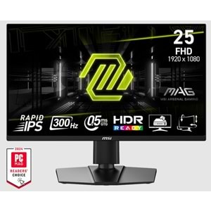 24.5 MSI MAG 255PXF 0.5MS 300HZ GTG FHD FLAT IPS