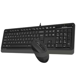 A4 TECH F1010 Q USB GRİ TR MM KLAVYE+OPTİK MOUSE