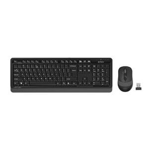 A4 TECH FG1010 Q 2.4 GHZ USB GRİ KLAVYE+MOUSE KABLOSUZ SET