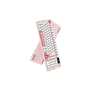 HAWK GAMING HK258WP KABLOSUZ BEYAZ PEMBE KLAVYE