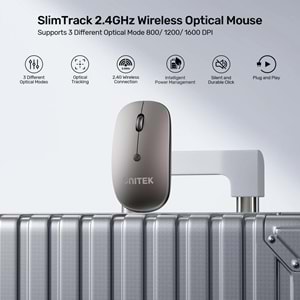 UNITEK SLIMTRACK 2.4GHZ KABLOSUZ MOUSE (T060AGY01)