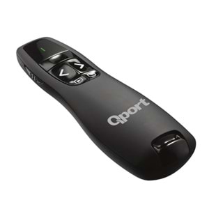 QPORT Q-SUN400 2.4 GHZ USB KIRMIZI LAZERLİ SUNUM KUMANDASI - PRESENTER