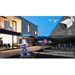 DAHUA IPC-HDW2449T-S-IL 4MP 2.8MM FULLCOLOR IP DOME KAMERA (AKILLI İKİLİ AYDINLATMA,SMD+)