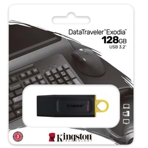 Kingston 128GB USB 3.2 Exodia DataTraveler (Black + Yellow)