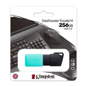 256GB USB 3.2 Gen 1 DataTraveler Exodia M (Black + Teal)