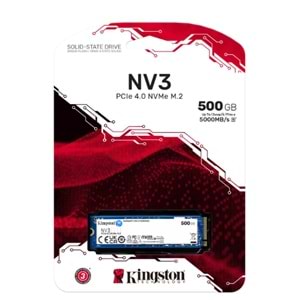 Kingston 500GB NV3 M.2 2280 PCIe 4.0 NVMe SSD