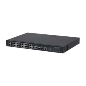 DAHUA PFS4226-24ET-240 24 PORT 24XFE-2GE-2SFP YÖNETİLEBİLİR 240W POE SWİTCH