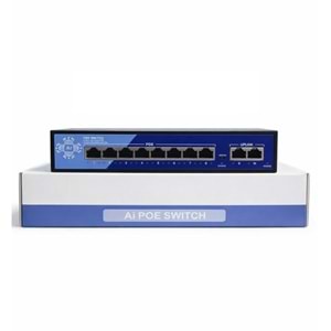 EZCOOL EZ-08PSE 8PORT 8FE+2FE MEGABİT POE SWİTCH 120W