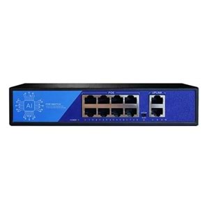 EZCOOL EZ-08PSF-FG 8PORT 8GE+2GE F.GİGABİT POE SWİTCH 120W