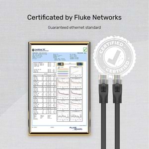 UNITEK CAT6 PATCH KABLO 20MT FLAT 1GBPS, SİYAH (C1815GBK)