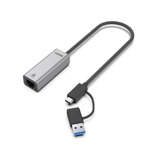 UNITEK HİBRİT USB-C/USB-A 2.5 GİGABİT ETHERNET ADAPTÖRÜ (U1313CGY01)