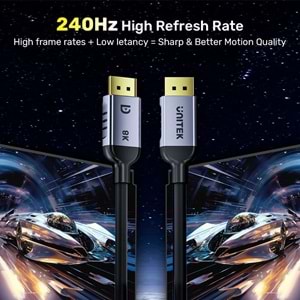 UNITEK 8K 1.4 DISPLAYPORT KABLO 1M (C1628GY01-1M)