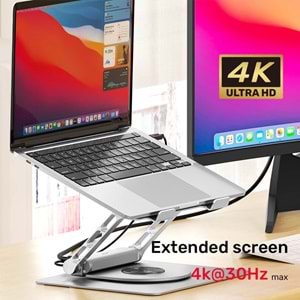 UNITEK 360D METAL 15.6” NOTEBOOK STAND 5in1 D1109B