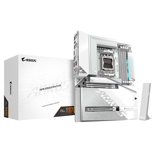 GIGABYTE X870 AORUS STEALTH ICE DDR5 M.2 HDMI DP ATX AM5