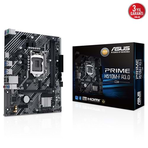 ASUS PRIME H510M-F R3.0-CSM INTEL H470 LGA1200 HDMI VGA ANAKART