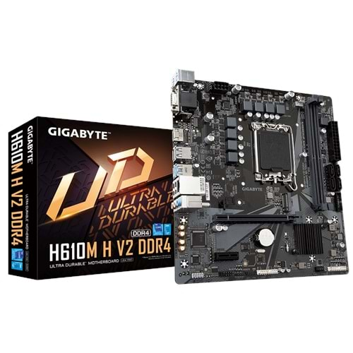 GIGABYTE H610M H V2 DDR4 3200Mhz(OC) M.2 mATX 1700p