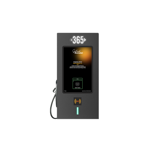 E 365 AC Duvar Tip 10 İnç Ekranlı MID Sayaçlı Tek Kablolu RFID 22kW Şarj İstasyonu (Bireysel ve Ticari Kullanıcı)