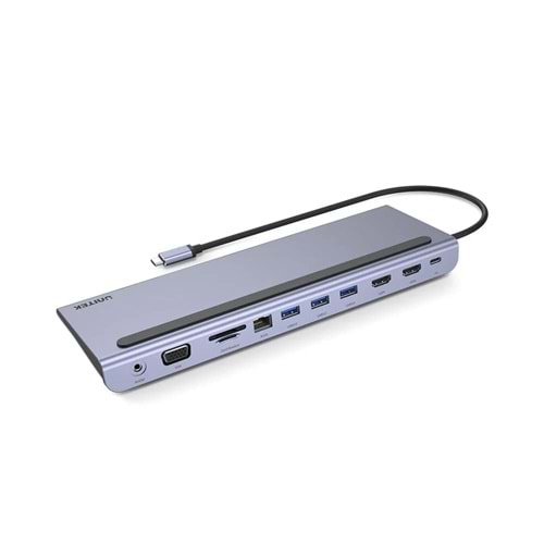 UNITEK USB-C 11in1 UNIVERSAL DOCKING STATION MST DESTEKLİ (D1022B)
