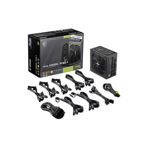 MSI MAG A1000GL PCIE5 II 1000W 80+ GOLD SİYAH FULL MODULER GÜÇ KAYNAĞI
