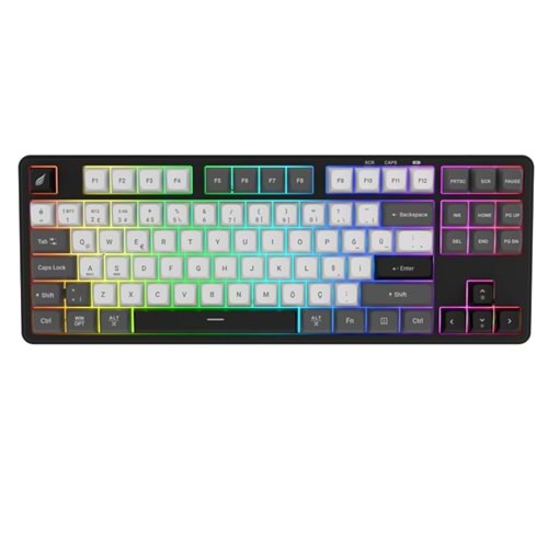 HAWK GAMING HK220BW SIYAH BEYAZ GAMING KLAVYE