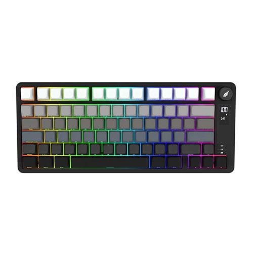 HAWK GAMING HK255BG MEMBRANE LCD RGB KABLOSUZ BLUE KLAVYE