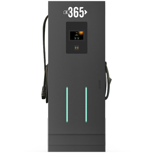 E 365 DC Dikili Tip 10 İnç Ekranlı MID Sayaçlı Tek Kablolu RFID 160kW Şarj İstasyonu