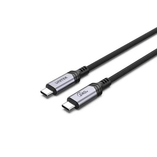 UNITEK TYPE-C HIZLI ŞARJ KABLOSU 2MT 240W (C14110GY-2M)