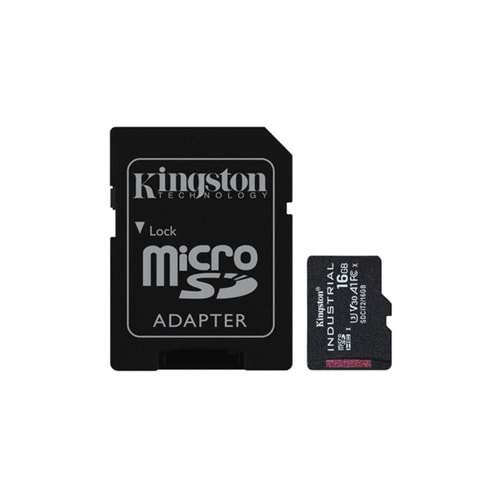 16GB microSDHC Industrial C10 A1 pSLC Card + SD Adapter