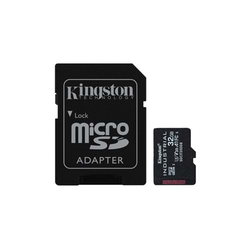 32GB microSDHC Industrial C10 A1 pSLC Card + SD Adapter