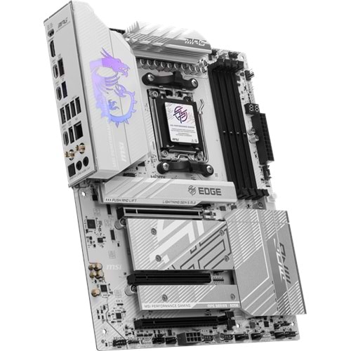 MSI MPG B850 EDGE TI WIFI AM5 DDR5 8400MHZ(OC) HDMI 4x M.2 USB 10Gbs 5G LAN WI-FI 7 ATX