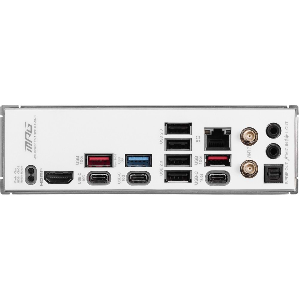 MSI MPG B850 EDGE TI WIFI AM5 DDR5 8400MHZ(OC) HDMI 4x M.2 USB 10Gbs 5G LAN WI-FI 7 ATX