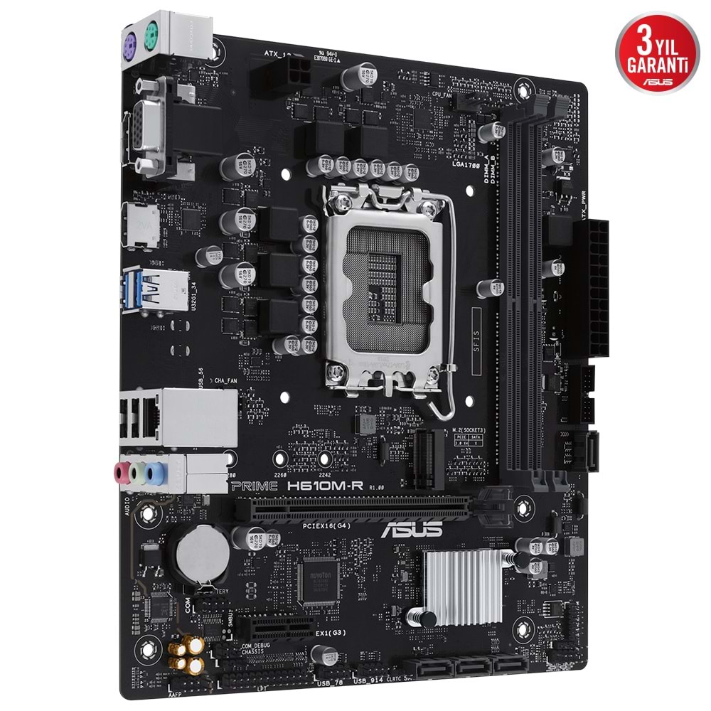 ASUS PRIME H610M-R D5-SI DDR5 3200(OC) MATX 1700P