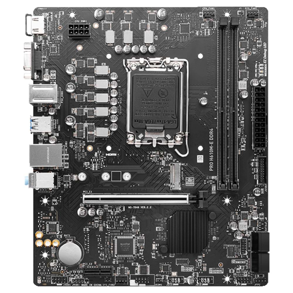 MSI PRO H610M-E DDR4 3200MHZ mATX 1700p