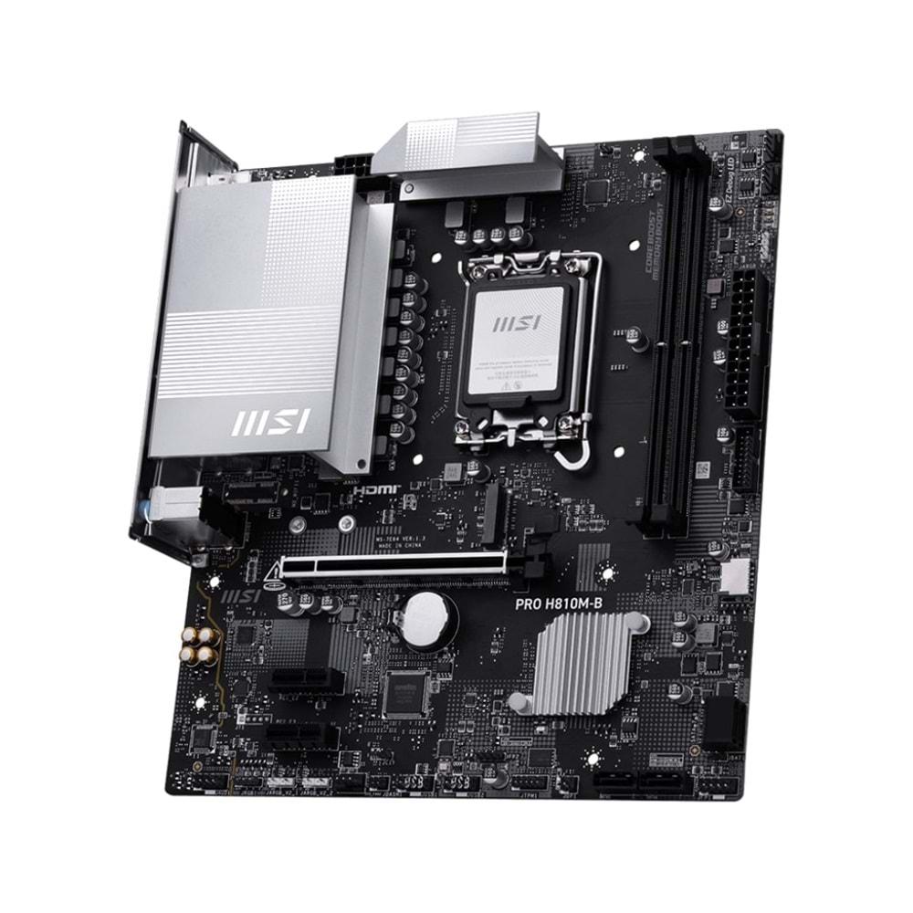 MSI PRO H810M-B DDR5 6400MHz (OC) M.2 mATX 1851P
