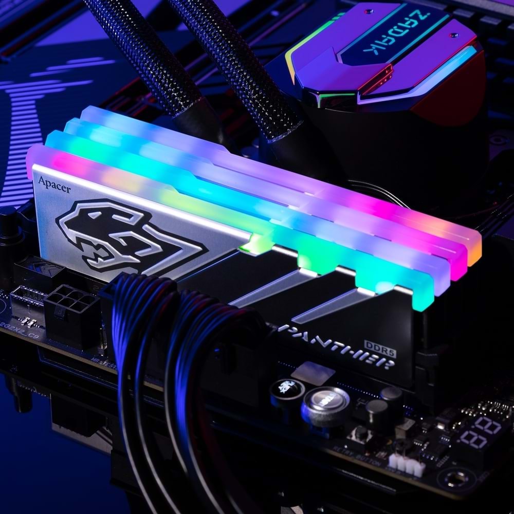 Apacer Panther RGB 16GB 1x16GB 6000MHz CL40 DDR5 Gaming Ram (AH5U16G60C6229BAA-1)