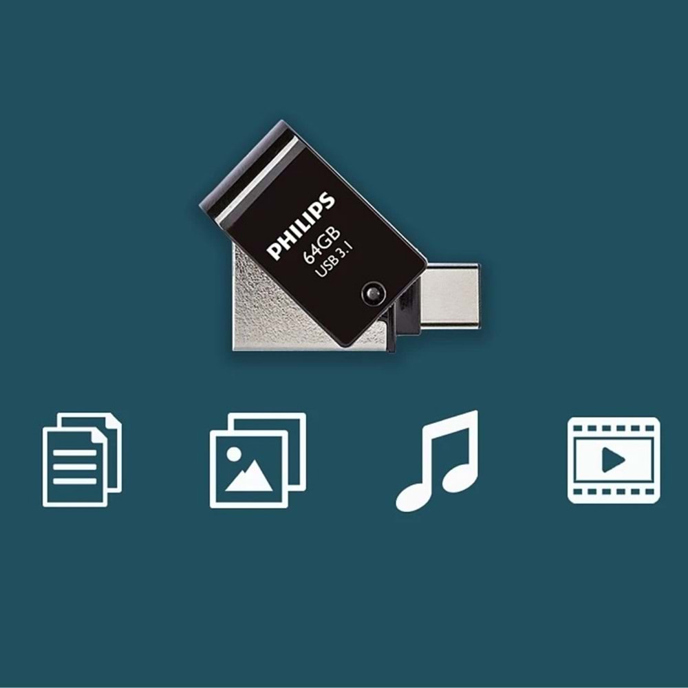 PHILIPS 64GB USB3.1 TYPE-C 100/150 MB/S FM64DC152B/00