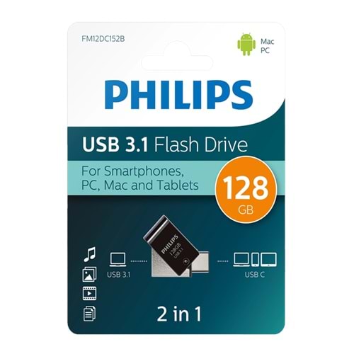 PHILIPS 128GB USB3.1 TYPE-C 100/150 MB/S FM12DC152B/00