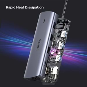 UNITEK USB-C 9 IN 1 UNIVERSAL DOCK STATION (D1113A)