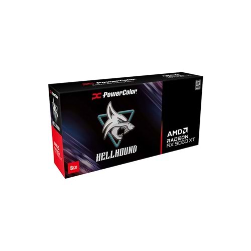 POWERCOLOR HELLHOUND RX9060XT 8GB GDDR6 (RX9060XT 8G-L/OC) EKRAN KARTI