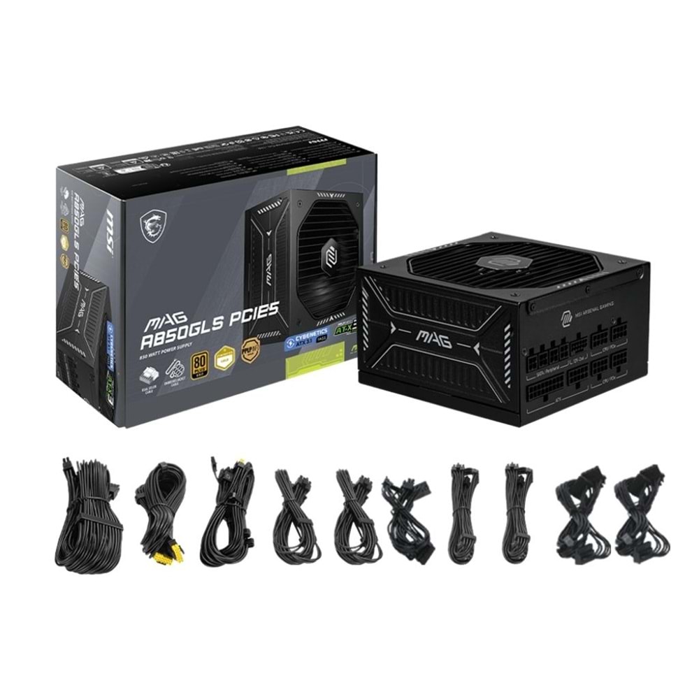 MSI MAG A850GLS PCIE5 850W 80+ GOLD FULL MODÜLER