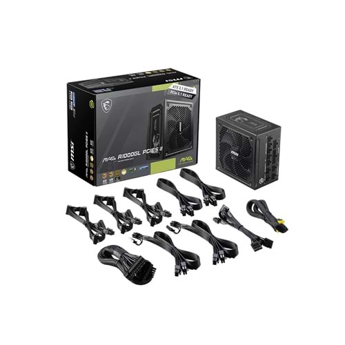 MSI MAG A1000GL PCIE5 II 1000W 80+ GOLD SİYAH FULL MODULER GÜÇ KAYNAĞI