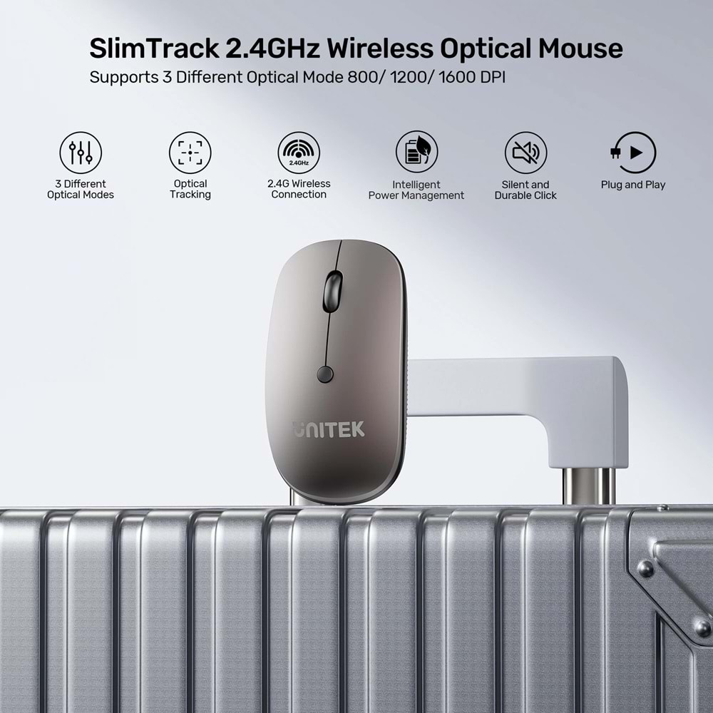 UNITEK SLIMTRACK 2.4GHZ KABLOSUZ MOUSE (T060AGY01)