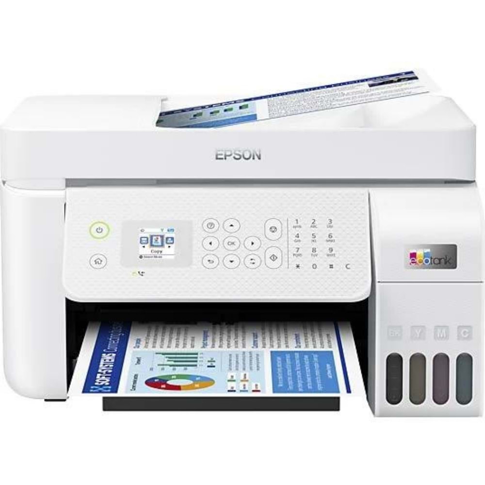 EPSON ECOTANK L5296 WHITE RENKLİ TANK WIFI