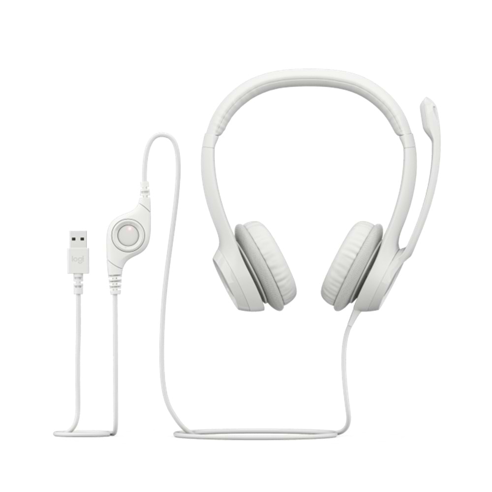 LOGITECH H390 MIKROFONLU BEYAZ KULAKLIK 981-001286