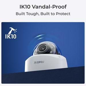 REOLINK P437 8MP 2.7-13.5MM (5X ZOOM) POE IP DOME KAMERA