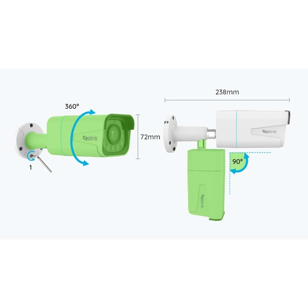 REOLINK P340 4MP 12MM POE IP BULLET KAMERA