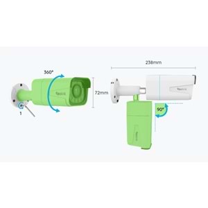 REOLINK P340 4MP 12MM POE IP BULLET KAMERA