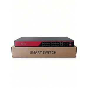 EZCOOL EZ-16PSX-SFP 16 PORT 16FE+2GE+2SFP 240W GİGABİT POE SWİTCH