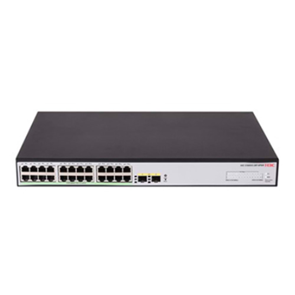 H3C S1600V2-26P-HPWR 24 PORT 10/100/1000 370W POE +2SFP YÖNETİLEBİLİR POE SWİTCH